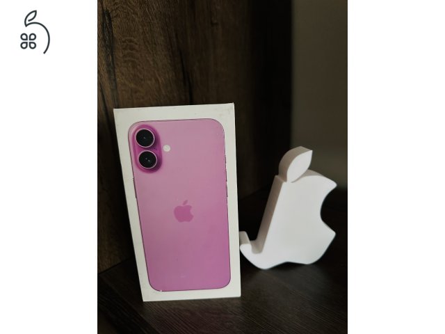 ÚJ, bontatlan iPhone 16 PLUS 128GB pink KÁRTYAFÜGGETLEN! 1 év Apple garancia!