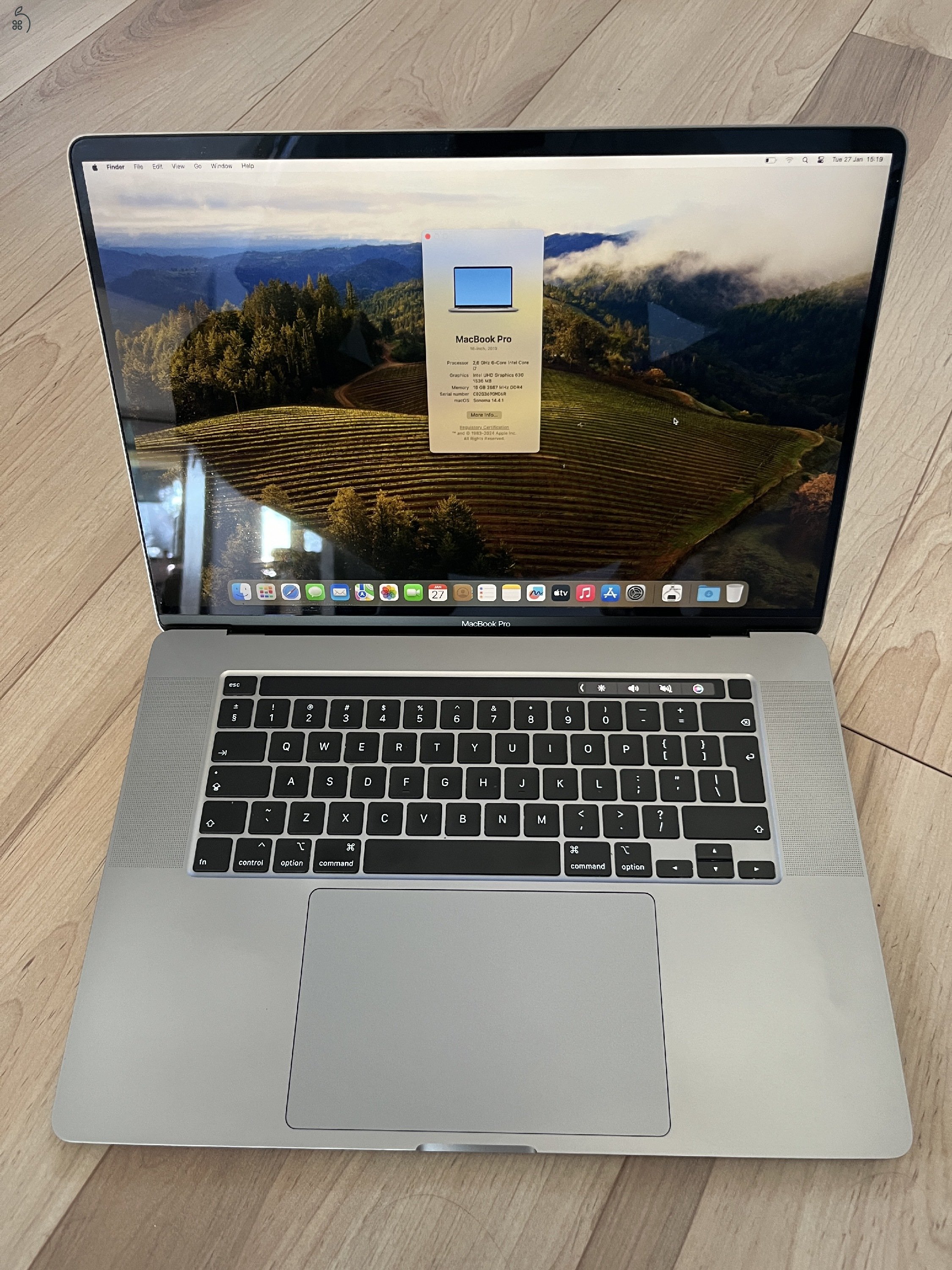 2019-es Macbook Pro kiváló állapot