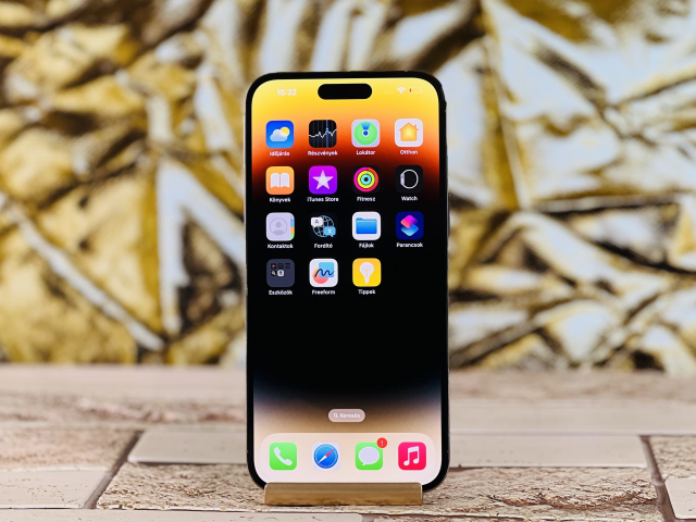 iPhone 14 Pro Max 256 GB Gold szép állapotú - 12 HÓ GARANCIA