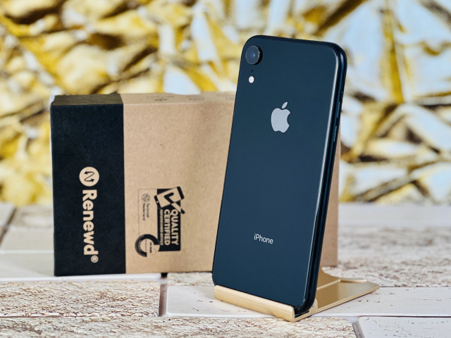 Felújított Renewd iPhone XR 64 GB Black 100% akku szép állapotú - 12 HÓ GARANCIA