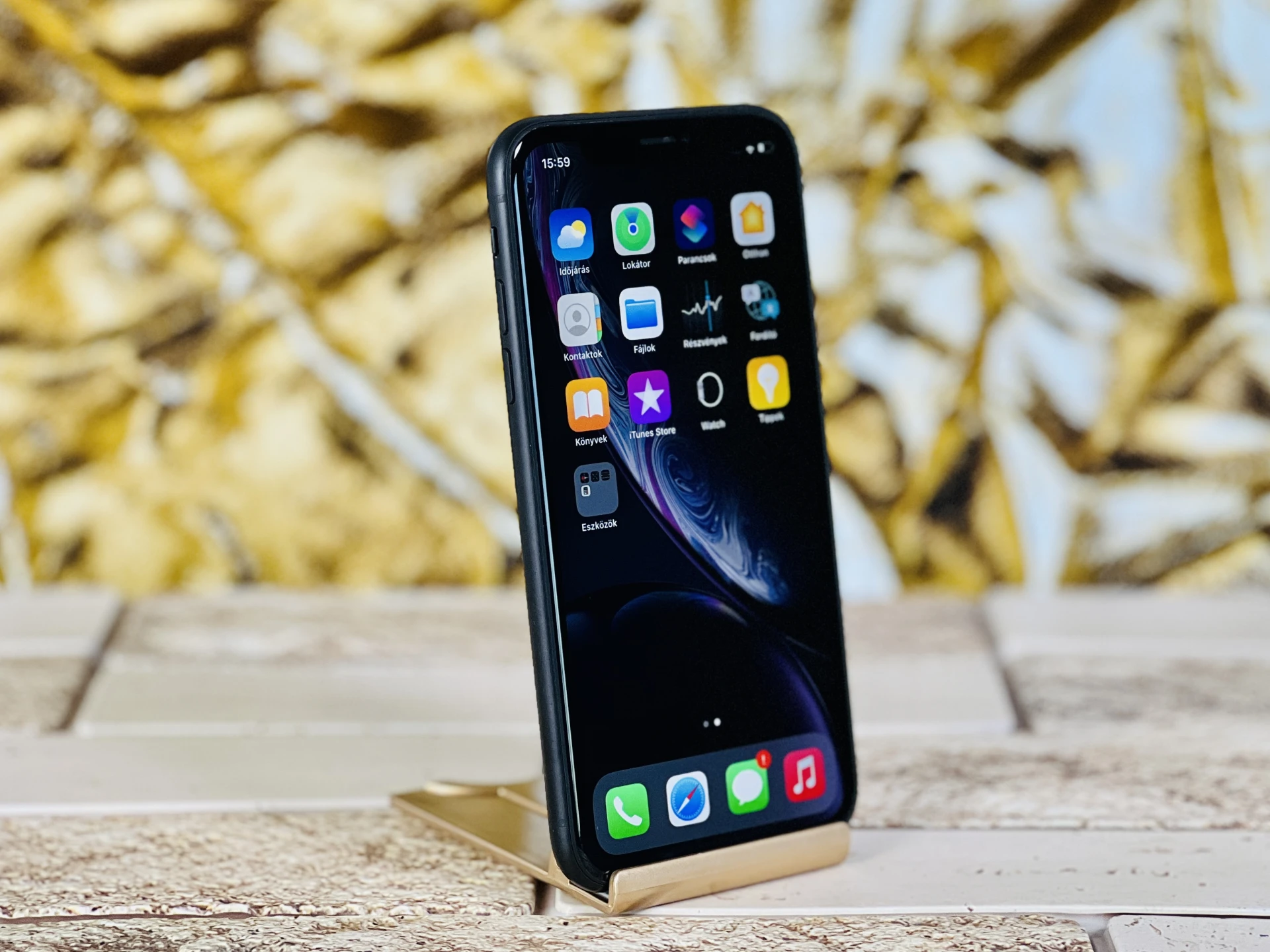 Felújított Renewd iPhone XR 64 GB Black 100% akku szép állapotú - 12 HÓ GARANCIA