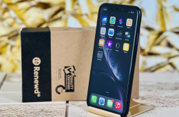 Felújított Renewd iPhone XR 64 GB Black 100% akku szép állapotú - 12 HÓ GARANCIA