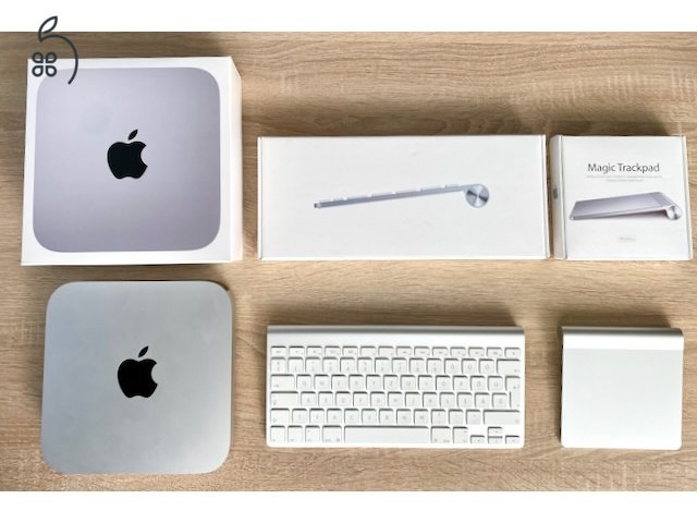 Mac mini M1 + Apple billentyűzet + Apple trackpad