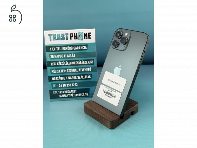 !! TrustPhone OUTLET !! Garanciális Apple Iphone 13 Pro Max Graphite 128GB - 96% AKKSI - TRU8184