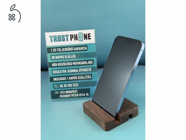 !! TrustPhone OUTLET !! Garanciális Apple Iphone 13 Pro Blue 128GB - 100% AKKSI - TRU8228