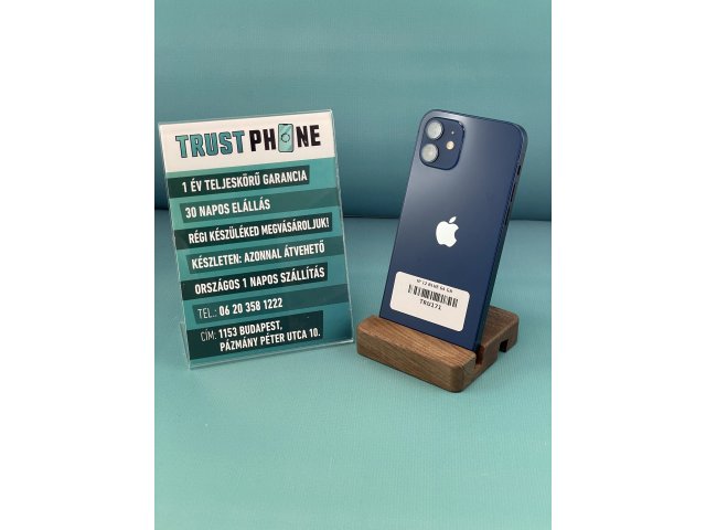 !! 1 ÉV GARANCIA !! iPhone 12 Blue 64 GB – TRU171 – 100% AKKU