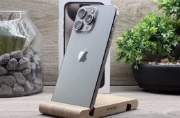 Hibátlan iPhone 15 Pro Max Natural Titanium 512GB 1 ÉV Garanciával Számlával Aksi 98%