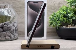 Hibátlan iPhone 15 Pro Max Natural Titanium 512GB 1 ÉV Garanciával Számlával Aksi 98%