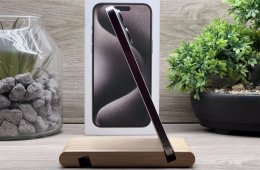 Hibátlan iPhone 15 Pro Max Natural Titanium 512GB 1 ÉV Garanciával Számlával Aksi 98%