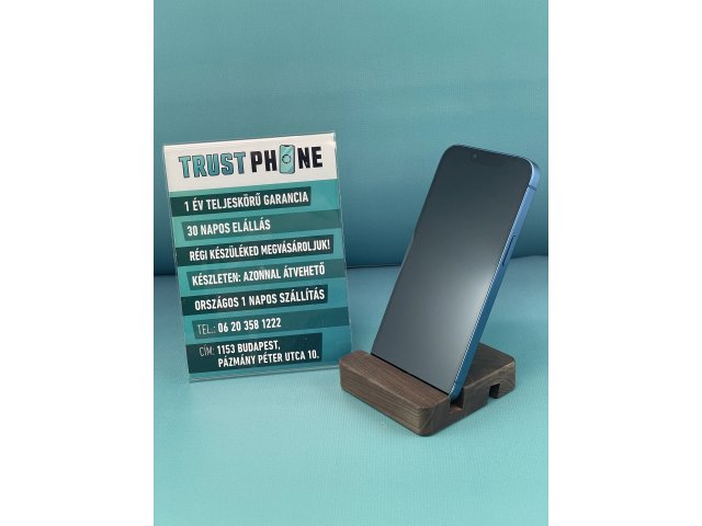 !! 1 ÉV GARANCIA !! iPhone 13 Blue 128 GB – TRU109 – 100% AKKU