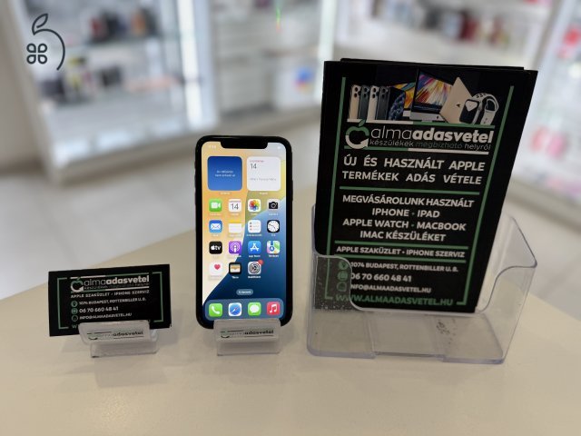 iPhone XR 64GB Yettel Használt/1-3 hónap gar./Akku 100%/p3818