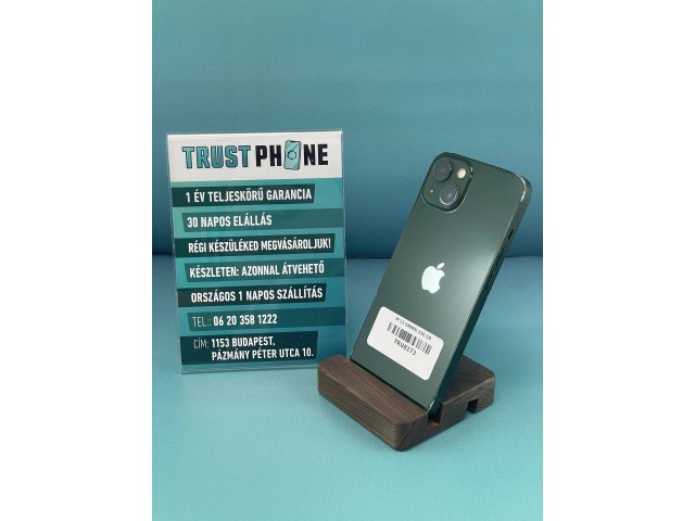 !! 1 ÉV GARANCIA !! iPhone 13 Green 256 GB – TRU8273 – 85% AKKU