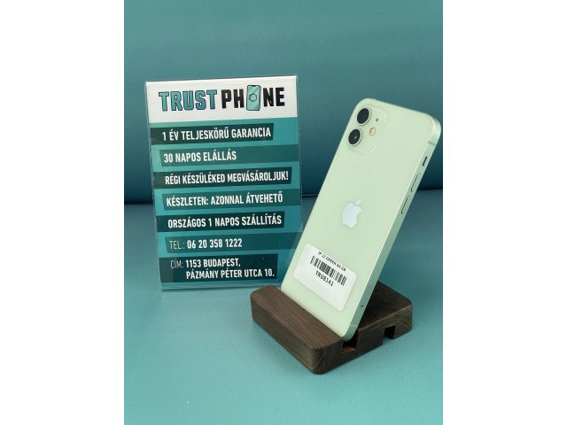 !! 1 ÉV GARANCIA !! iPhone 12 Green 64 GB – TRU8141 – 94% AKKU