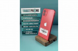 !! 1 ÉV GARANCIA !! iPhone 12 PRODUCT RED 64 GB – TRU8143 – 100% AKKU