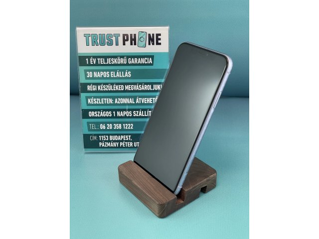 !! 1 ÉV GARANCIA !! iPhone 11 Purple 64 GB – TRU8219 – 100% AKKU