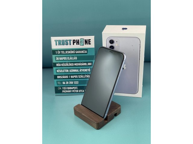 !! 1 ÉV GARANCIA !! iPhone 11 Purple 256 GB – TRU8233 – 98% AKKU