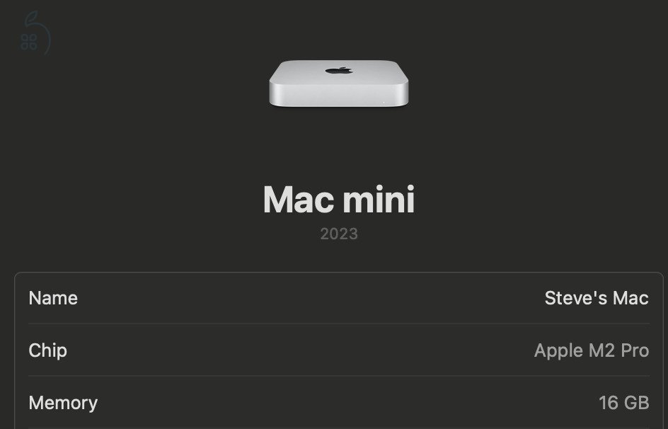 Apple Mac mini 2023, M2 Pro 512 GB (hibátlan állapot, AppleCare: 2026.09.17.)