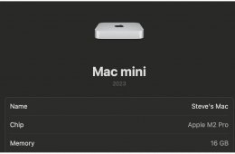 Apple Mac mini 2023, M2 Pro 512 GB (hibátlan állapot, AppleCare: 2026.09.17.)