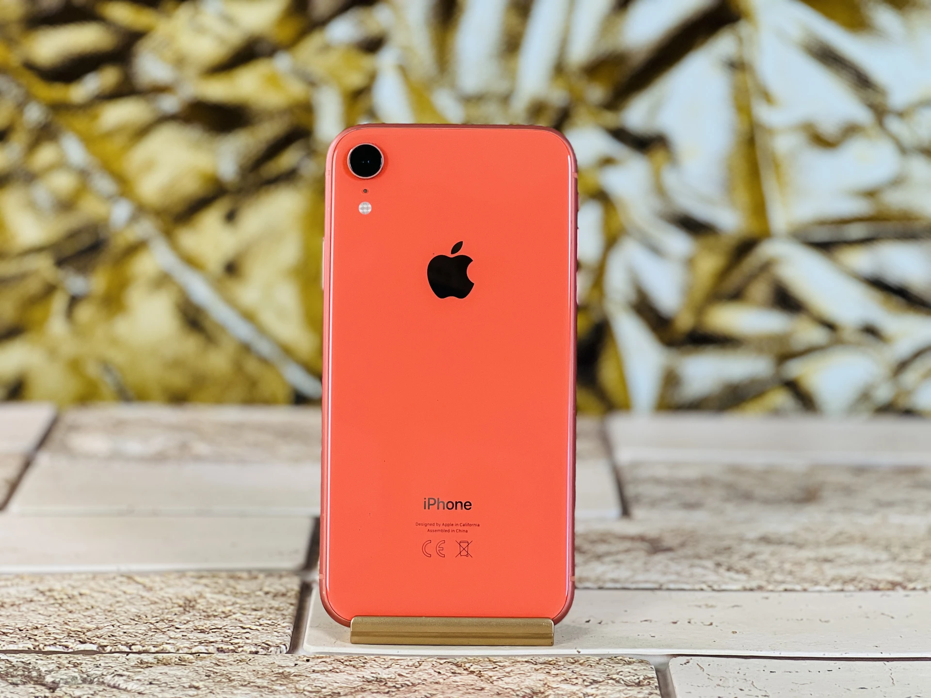 iPhone XR 256 GB Coral 100% akku szép állapotú - 12 HÓ GARANCIA