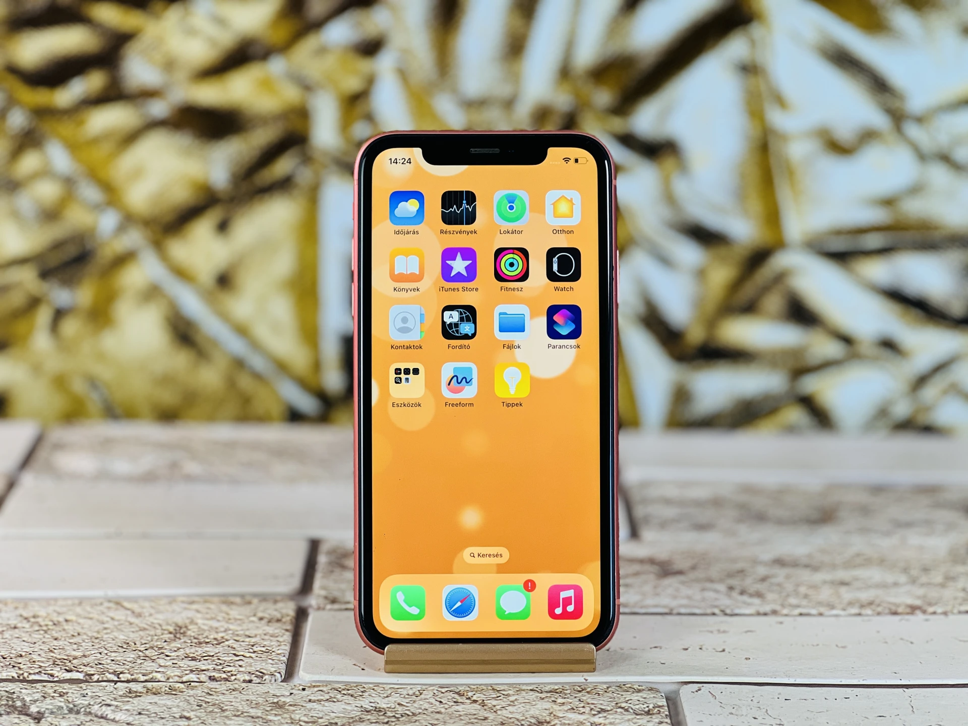 iPhone XR 256 GB Coral 100% akku szép állapotú - 12 HÓ GARANCIA