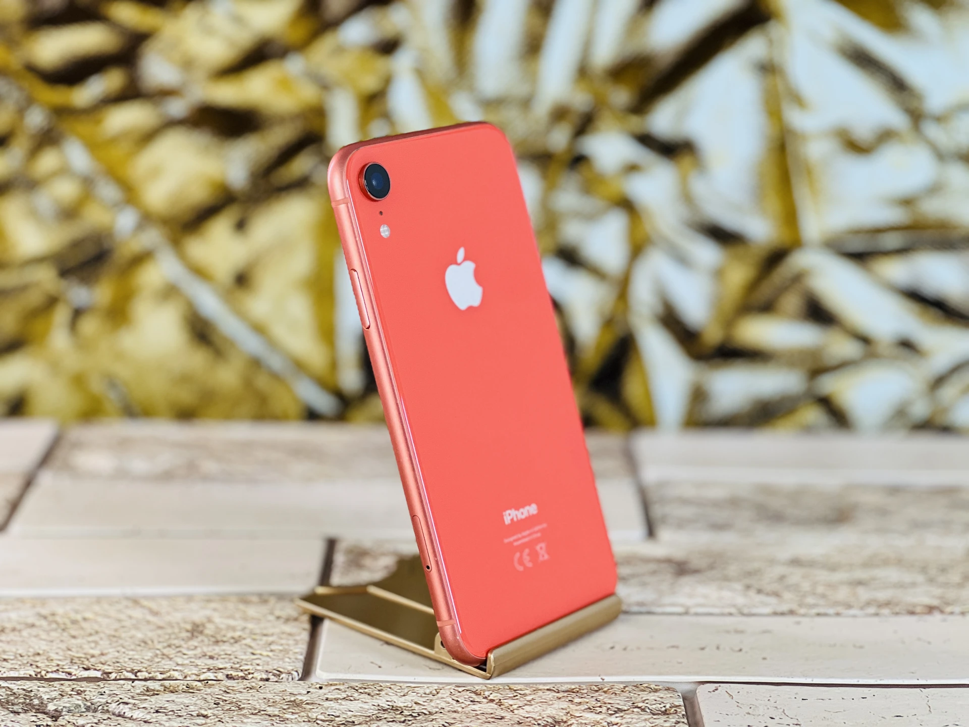 iPhone XR 256 GB Coral 100% akku szép állapotú - 12 HÓ GARANCIA