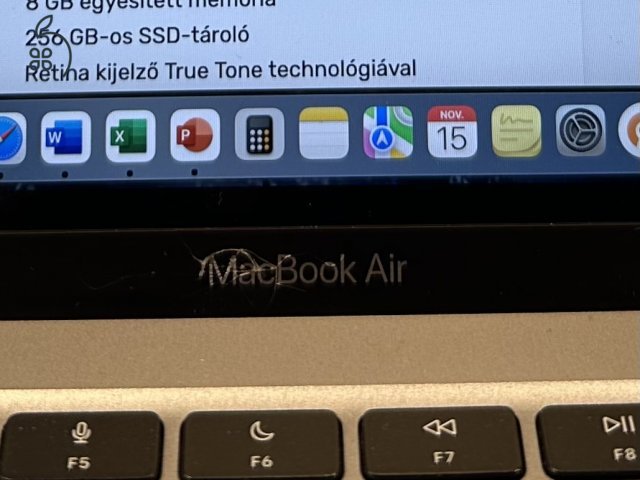 MacBook Air 2020 13 M1 256GB (esztétikai sérülés)