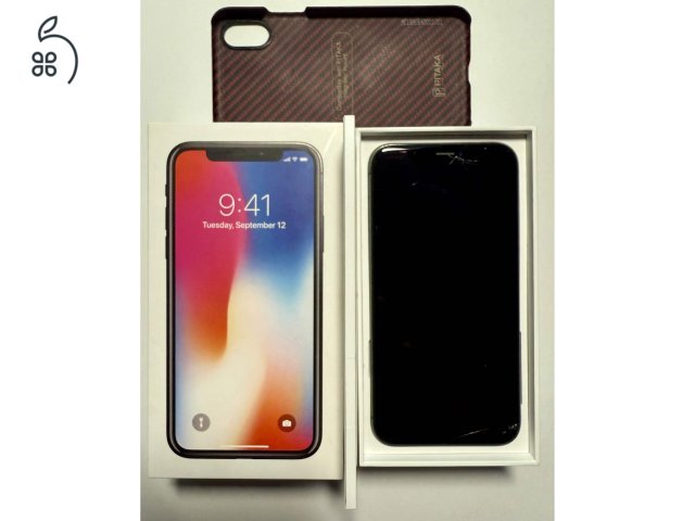 iPhone X 64GB SpaceGrey, Gyárilag kártyafüggetlen / ár megbeszélés alapján