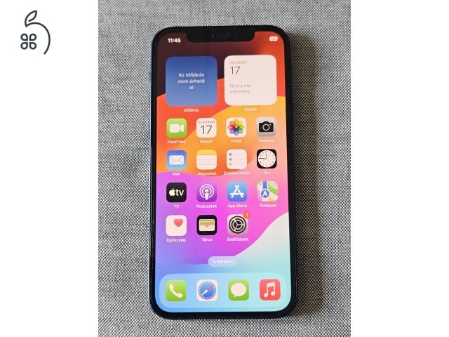 iPhone 12 64GB kék független, újszerű telefon, 94% akku.