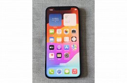 iPhone 12 64GB kék független, újszerű telefon, 94% akku.