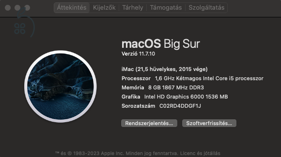 iMac 21.5 i5 SSD Late 2015