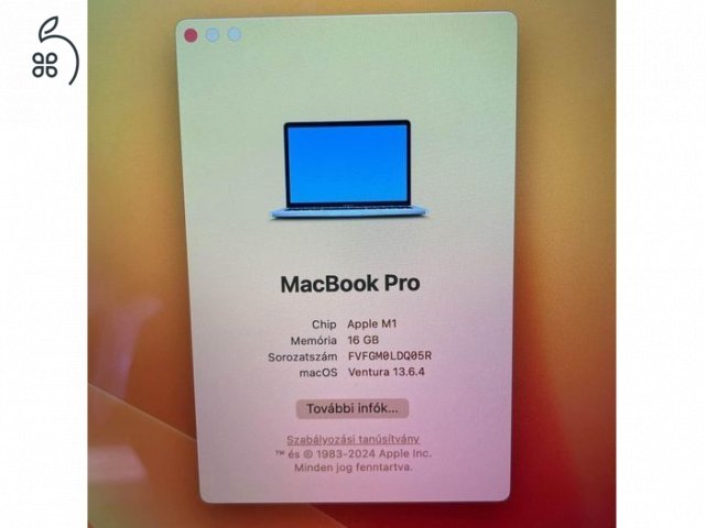 macbook pro 13” m1 16gb ram 512ssd