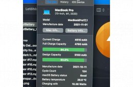 macbook pro 13” m1 16gb ram 512ssd