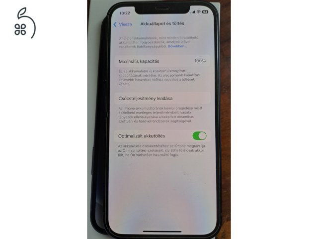 iPhone 12 Black 128GB (karcmentes)