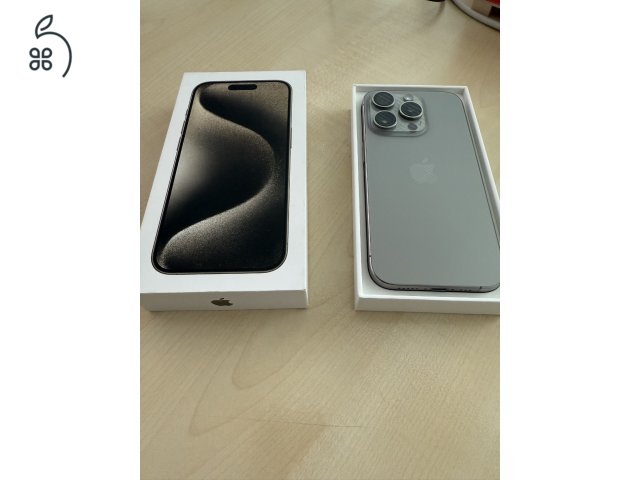 Eladó iPhone15 Pro 256GB Natur Titán szép állapotban