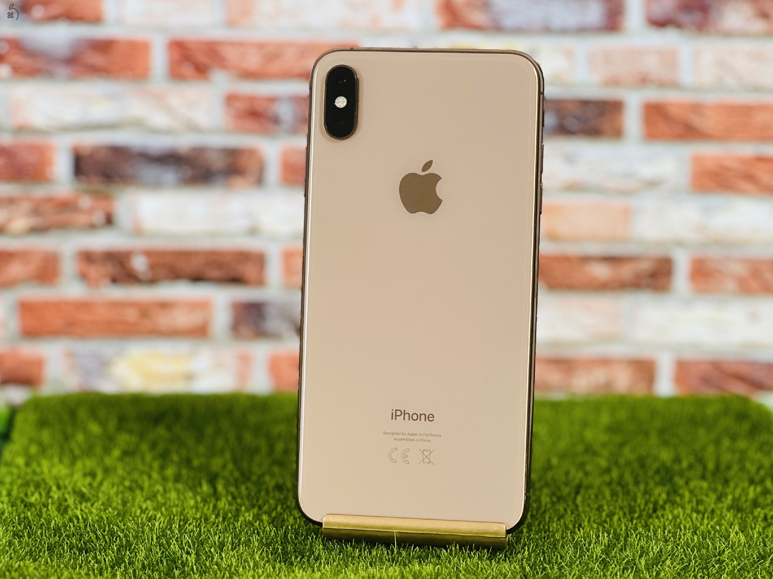 iPhone XS Max 64 GB Gold 100% Akku szép állapotú - 12 HÓ GARANCIA - 926