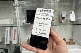 iPhone SE 64 GB független space grey akku 93% garanciával (168) iszerelés.hu