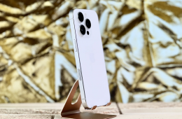 iPhone 16 Pro 128 GB White Titanium 100% akku szép állapotú - 12 HÓ GARANCIA