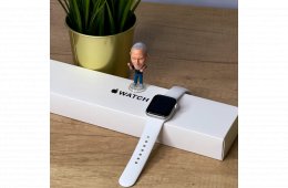 MacSzerez.com - Apple Watch SE 2022 / 40mm / Ezüst / Fehér sportszíj / GPS / Garancia!