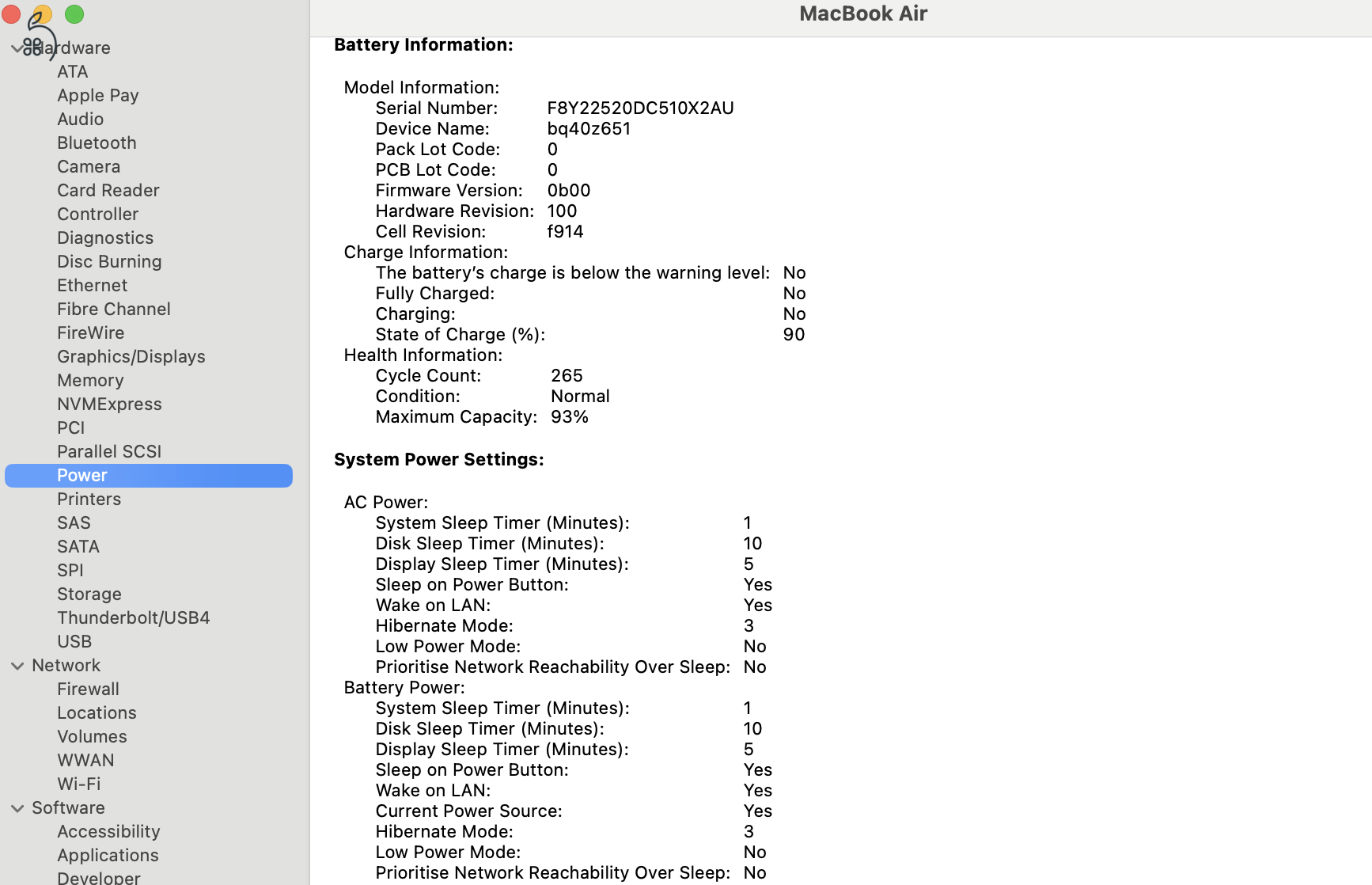 MacBook Air M2 8Gb RAm 512Gb SSD