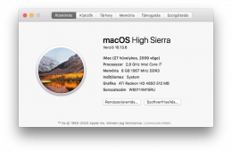 SSD-vel bővített Apple iMac 27” (late 2009)