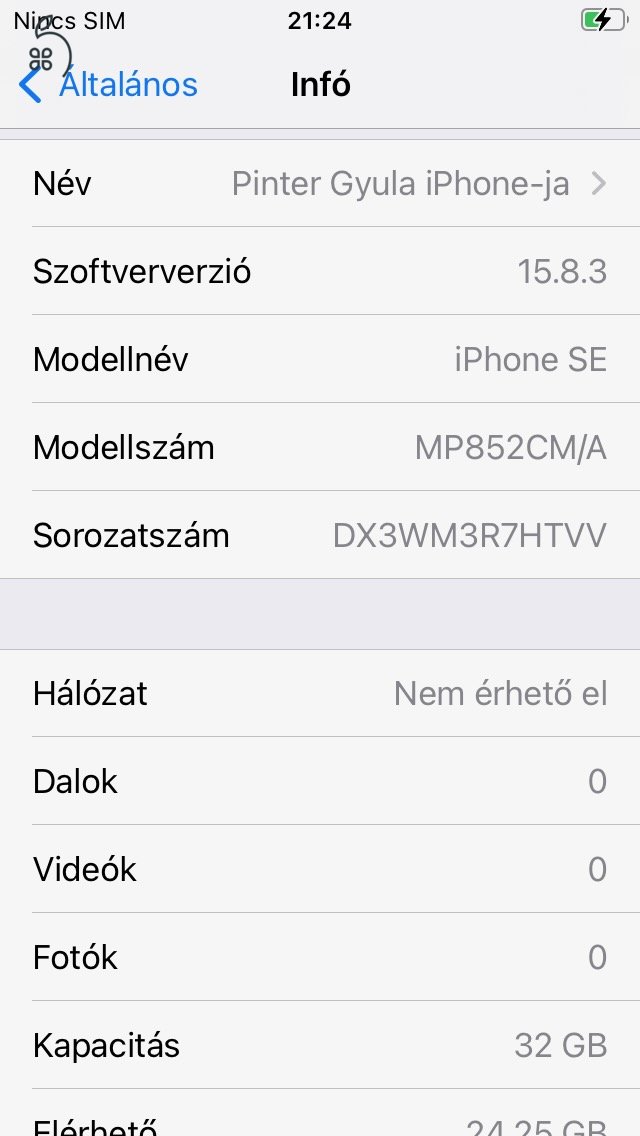 iPhoneSE 2016 A1723 32 GB rozéarany kártyafüggetlen