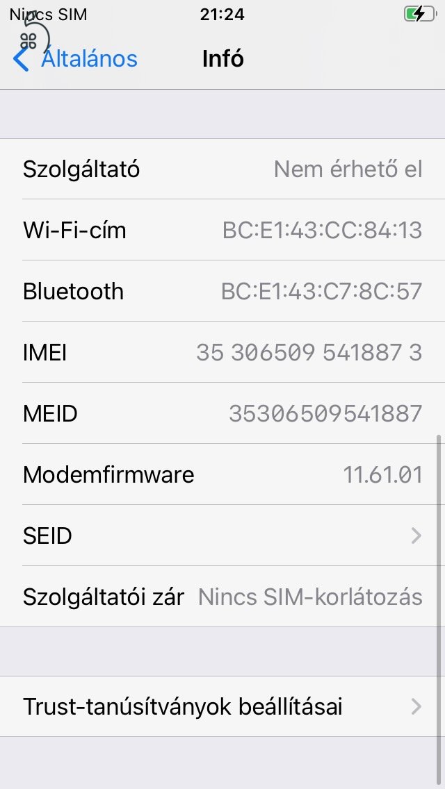 iPhoneSE 2016 A1723 32 GB rozéarany kártyafüggetlen