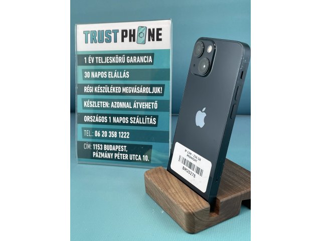 !! 1 ÉV GARANCIA !! iPhone 13 Mini Midnight 256 GB – BM20278 – 100% AKKU