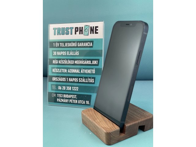 !! 1 ÉV GARANCIA !! iPhone 12 Black 64 GB – TRU156 – 100% AKKU