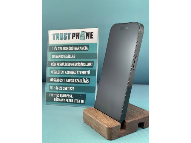 !! 1 ÉV GARANCIA !! iPhone 14 Pro Space Black 128 GB – TRU8241 – 88% AKKU