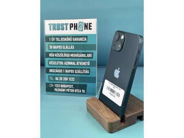 !! 1 ÉV GARANCIA !! iPhone 13 Mini Midnight 256 GB – TRU8310 – 100% AKKU