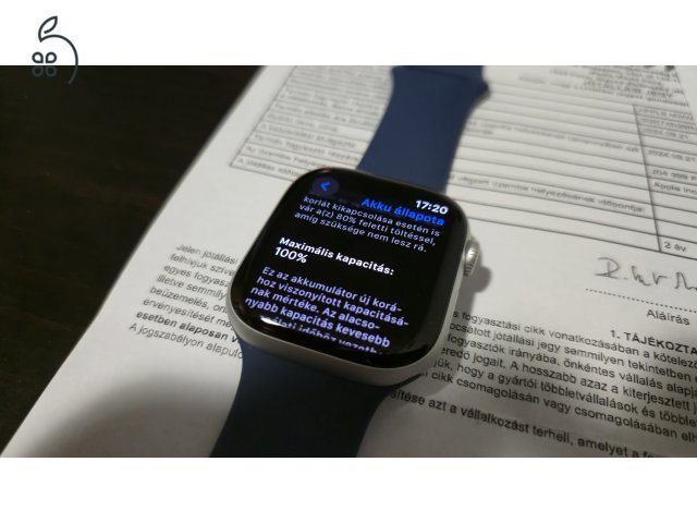 Új Apple Watch 10 46mm GPS, 2024.09.21.-ei MM. vásárlás 2év garancia