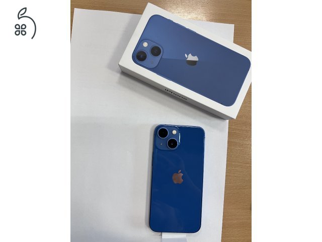 Gyári független IPhone 13 mini, 128 GB,  100% akkumlátorral - blue