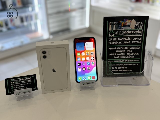 iPhone 11 64GB Független Nagyon Szép/1-3 hónap gar./Akku 92%/p3847