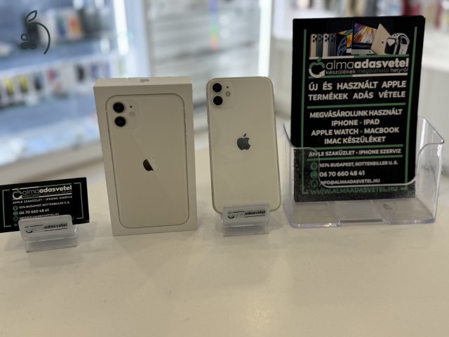 iPhone 11 64GB Független Megkímélt/1-3 Hónap gar./Akku 100%/p3848